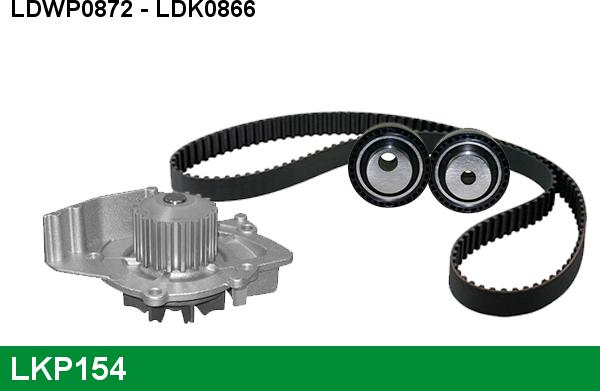 LUCAS LKP154 - Ūdenssūknis + Zobsiksnas komplekts www.autospares.lv