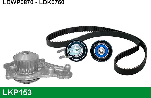 LUCAS LKP153 - Water Pump & Timing Belt Set www.autospares.lv