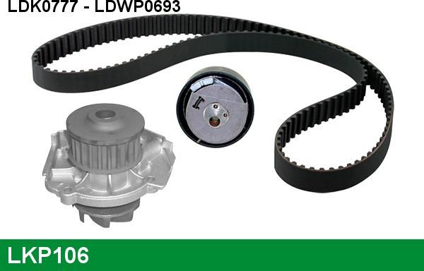 LUCAS LKP106 - Water Pump & Timing Belt Set www.autospares.lv