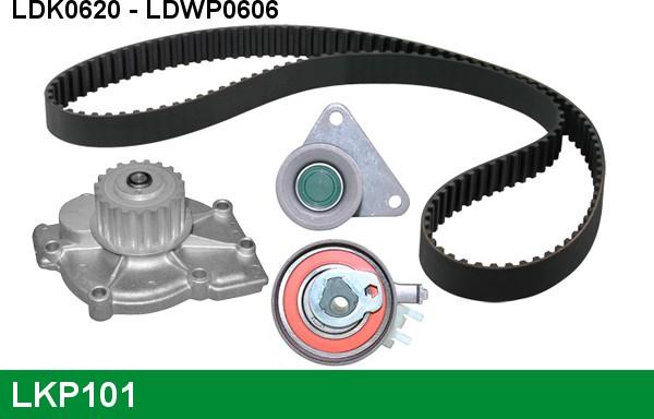 LUCAS LKP101 - Ūdenssūknis + Zobsiksnas komplekts www.autospares.lv