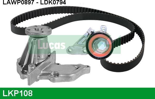 LUCAS LKP108 - Water Pump & Timing Belt Set www.autospares.lv