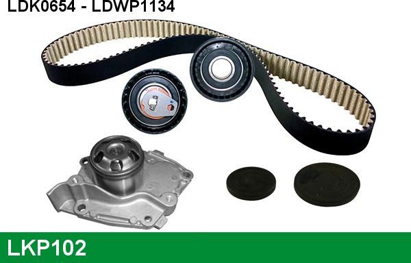 LUCAS LKP102 - Water Pump & Timing Belt Set www.autospares.lv