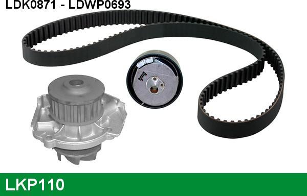 LUCAS LKP110 - Water Pump & Timing Belt Set www.autospares.lv