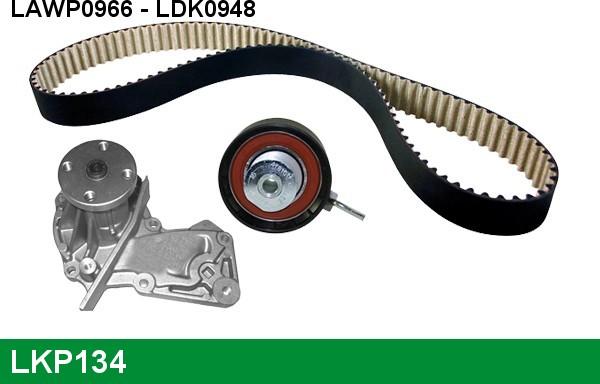 LUCAS LKP134 - Ūdenssūknis + Zobsiksnas komplekts www.autospares.lv