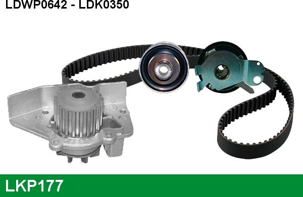 LUCAS LKP177 - Ūdenssūknis + Zobsiksnas komplekts www.autospares.lv