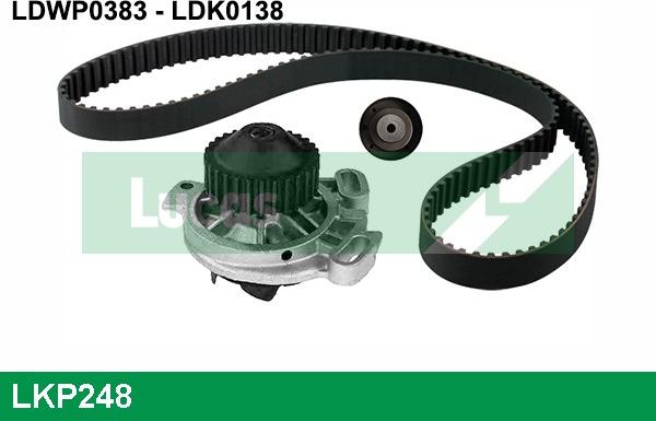 LUCAS LKP248 - Ūdenssūknis + Zobsiksnas komplekts www.autospares.lv