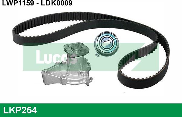 LUCAS LKP254 - Ūdenssūknis + Zobsiksnas komplekts www.autospares.lv