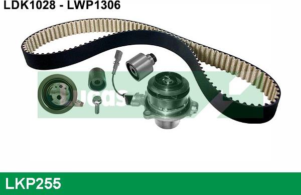 LUCAS LKP255 - Водяной насос + комплект зубчатого ремня ГРМ www.autospares.lv