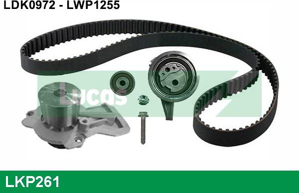 LUCAS LKP261 - Ūdenssūknis + Zobsiksnas komplekts www.autospares.lv