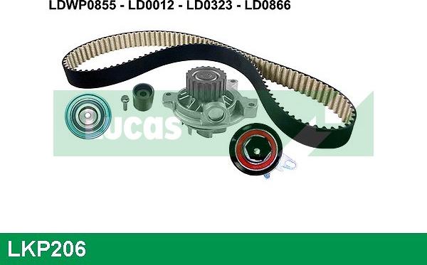 LUCAS LKP206 - Water Pump & Timing Belt Set www.autospares.lv