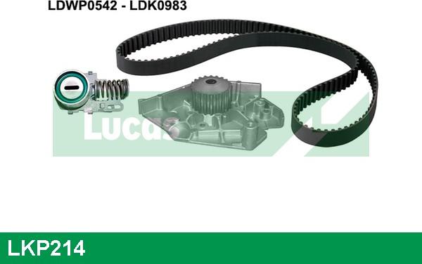 LUCAS LKP214 - Ūdenssūknis + Zobsiksnas komplekts www.autospares.lv