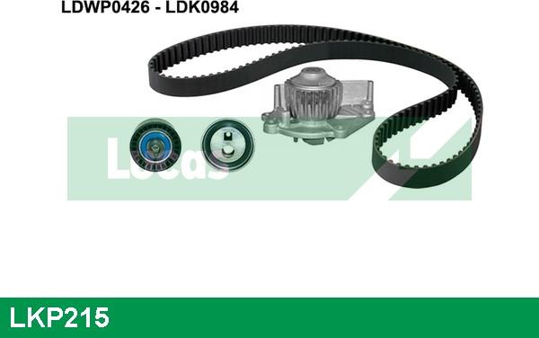 LUCAS LKP215 - Ūdenssūknis + Zobsiksnas komplekts www.autospares.lv