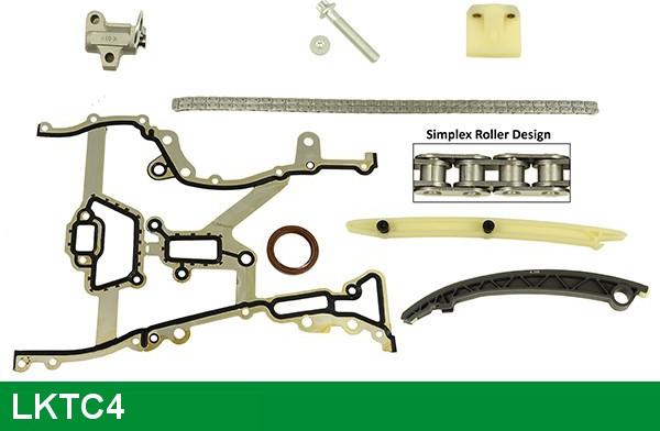 LUCAS LKTC4 - Sadales vārpstas piedziņas ķēdes komplekts www.autospares.lv