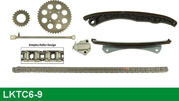 LUCAS LKTC6-9 - Sadales vārpstas piedziņas ķēdes komplekts www.autospares.lv