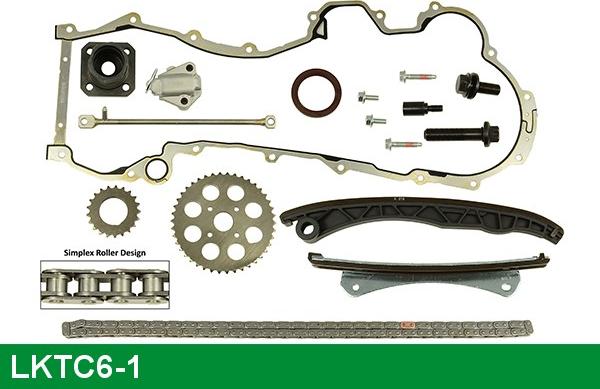 LUCAS LKTC6-1 - Sadales vārpstas piedziņas ķēdes komplekts www.autospares.lv