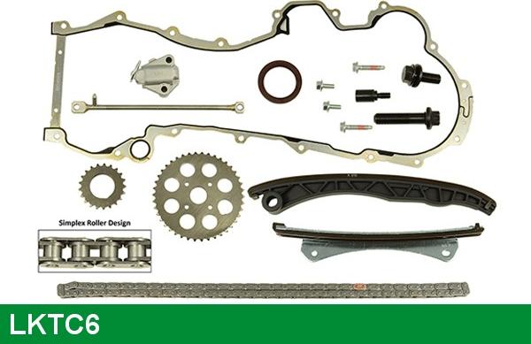 LUCAS LKTC6 - Sadales vārpstas piedziņas ķēdes komplekts www.autospares.lv