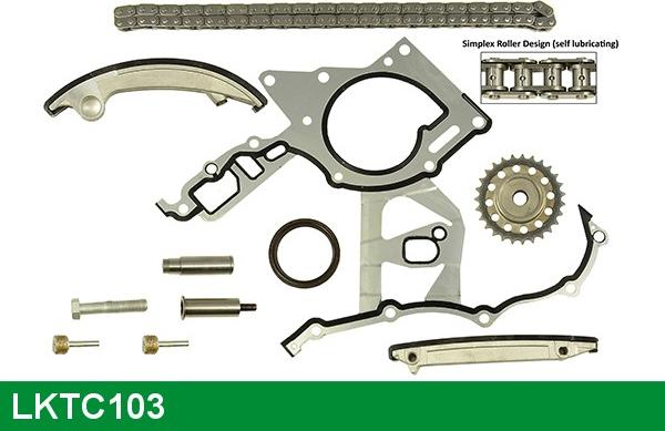 LUCAS LKTC103 - Sadales vārpstas piedziņas ķēdes komplekts www.autospares.lv