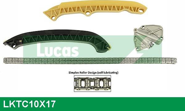 LUCAS LKTC10X17 - Sadales vārpstas piedziņas ķēdes komplekts www.autospares.lv