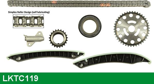 LUCAS LKTC119 - Sadales vārpstas piedziņas ķēdes komplekts autospares.lv