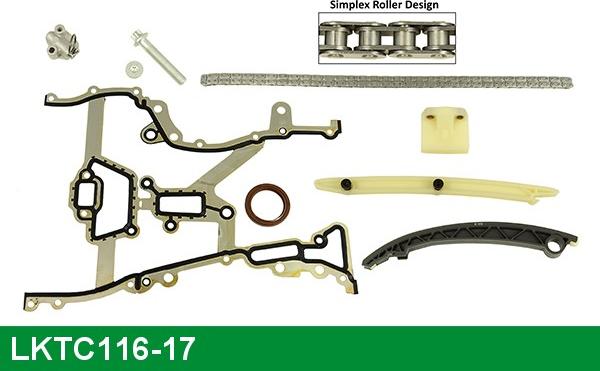 LUCAS LKTC116-17 - Sadales vārpstas piedziņas ķēdes komplekts www.autospares.lv