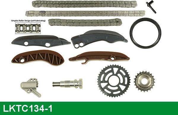 LUCAS LKTC134-1 - Sadales vārpstas piedziņas ķēdes komplekts www.autospares.lv