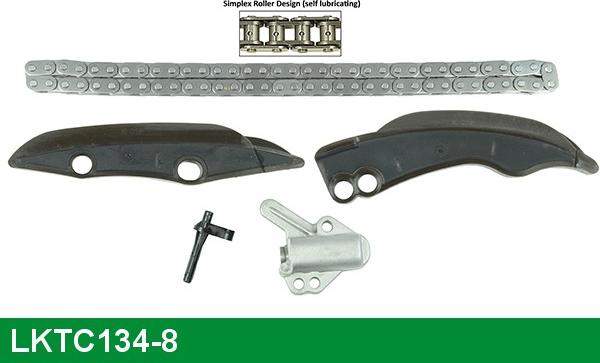 LUCAS LKTC134-8 - Sadales vārpstas piedziņas ķēdes komplekts www.autospares.lv