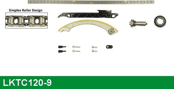 LUCAS LKTC120-9 - Sadales vārpstas piedziņas ķēdes komplekts autospares.lv