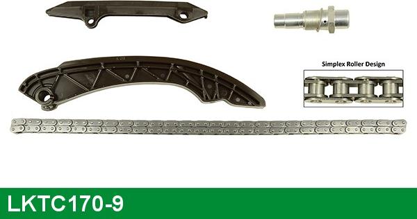 LUCAS LKTC170-9 - Sadales vārpstas piedziņas ķēdes komplekts www.autospares.lv