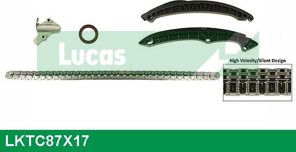 LUCAS LKTC87X17 - Sadales vārpstas piedziņas ķēdes komplekts www.autospares.lv