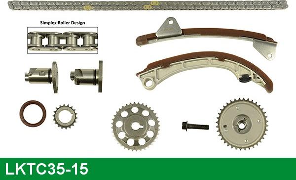 LUCAS LKTC35-15 - Sadales vārpstas piedziņas ķēdes komplekts www.autospares.lv