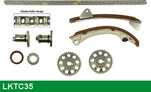 LUCAS LKTC35 - Sadales vārpstas piedziņas ķēdes komplekts www.autospares.lv