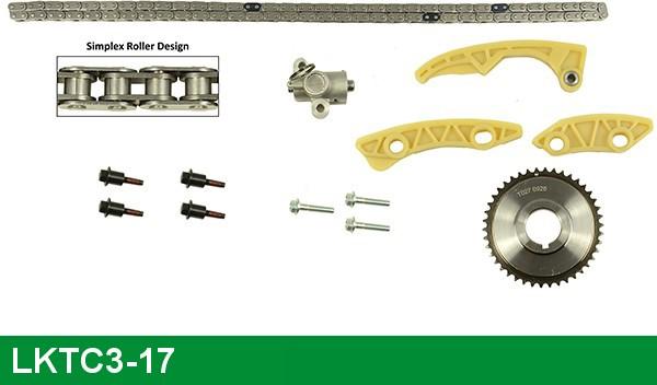 LUCAS LKTC3-17 - Sadales vārpstas piedziņas ķēdes komplekts www.autospares.lv