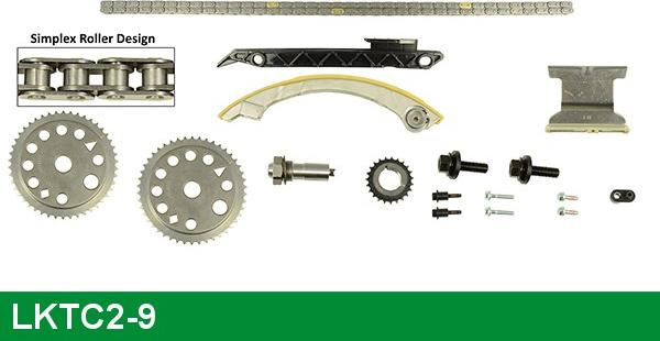 LUCAS LKTC2-9 - Sadales vārpstas piedziņas ķēdes komplekts autospares.lv