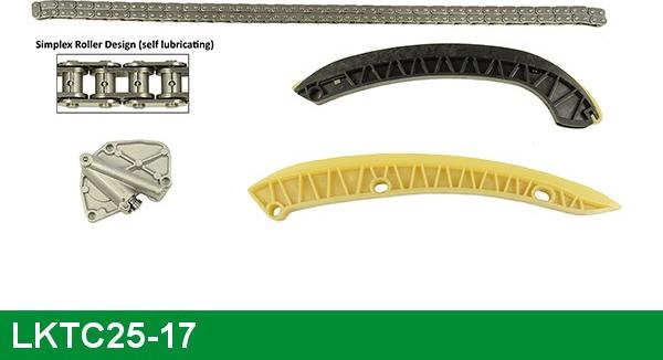 LUCAS LKTC25-17 - Sadales vārpstas piedziņas ķēdes komplekts www.autospares.lv