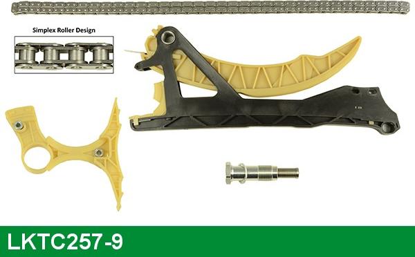 LUCAS LKTC257-9 - Комплект цепи привода распредвала www.autospares.lv