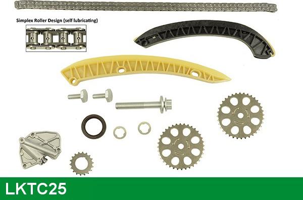 LUCAS LKTC25 - Sadales vārpstas piedziņas ķēdes komplekts www.autospares.lv