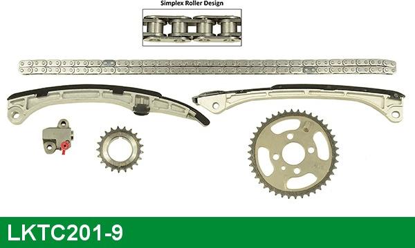 LUCAS LKTC201-9 - Sadales vārpstas piedziņas ķēdes komplekts www.autospares.lv