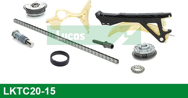 LUCAS LKTC20-15 - Комплект цепи привода распредвала www.autospares.lv