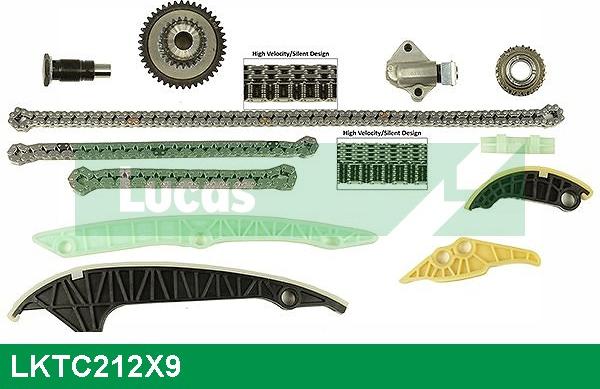 LUCAS LKTC212X9 - Sadales vārpstas piedziņas ķēdes komplekts www.autospares.lv