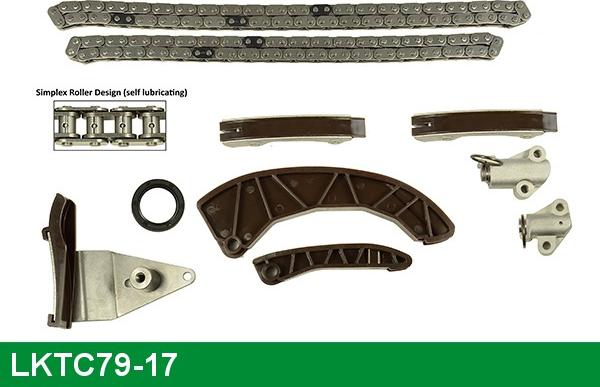 LUCAS LKTC79-17 - Sadales vārpstas piedziņas ķēdes komplekts www.autospares.lv