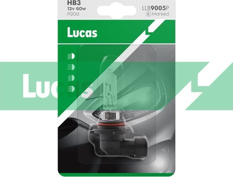 LUCAS LLB9005P - Kvēlspuldze, Tālās gaismas lukturis autospares.lv