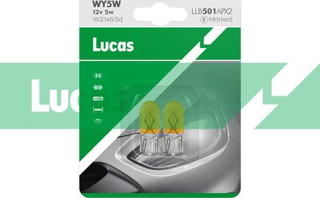 LUCAS LLB501APX2 - Лампа накаливания, фонарь указателя поворота www.autospares.lv