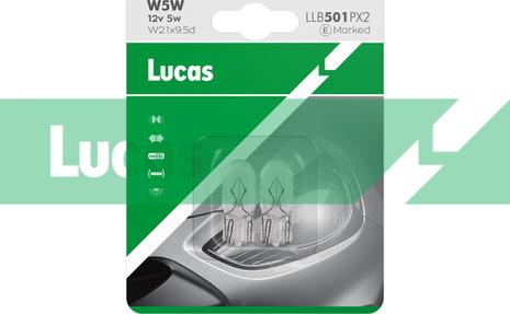 LUCAS LLB501PX2 - Bulb, indicator www.autospares.lv