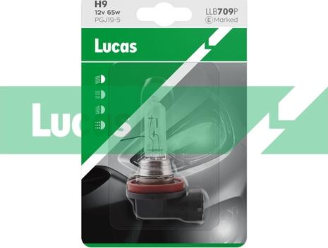 LUCAS LLB709P - Kvēlspuldze, Tālās gaismas lukturis www.autospares.lv