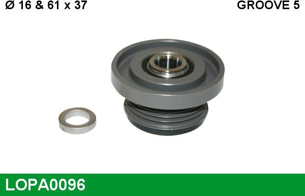 LUCAS LOPA0096 - Piedziņas skriemelis, Ģenerators www.autospares.lv