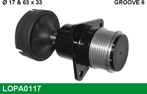 LUCAS LOPA0117 - Piedziņas skriemelis, Ģenerators www.autospares.lv