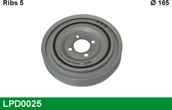 LUCAS LPD0025 - Шкив коленчатого вала www.autospares.lv