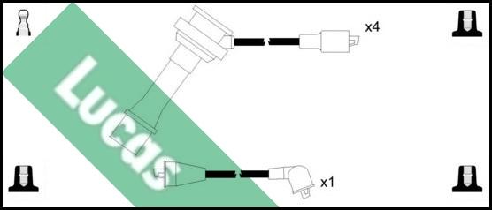 LUCAS LUC4491 - Augstsprieguma vadu komplekts www.autospares.lv