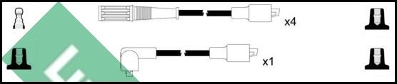 LUCAS LUC4400 - Augstsprieguma vadu komplekts www.autospares.lv