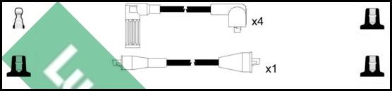 LUCAS LUC4403 - Augstsprieguma vadu komplekts www.autospares.lv